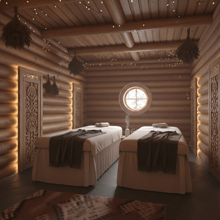 couple massage room indoor