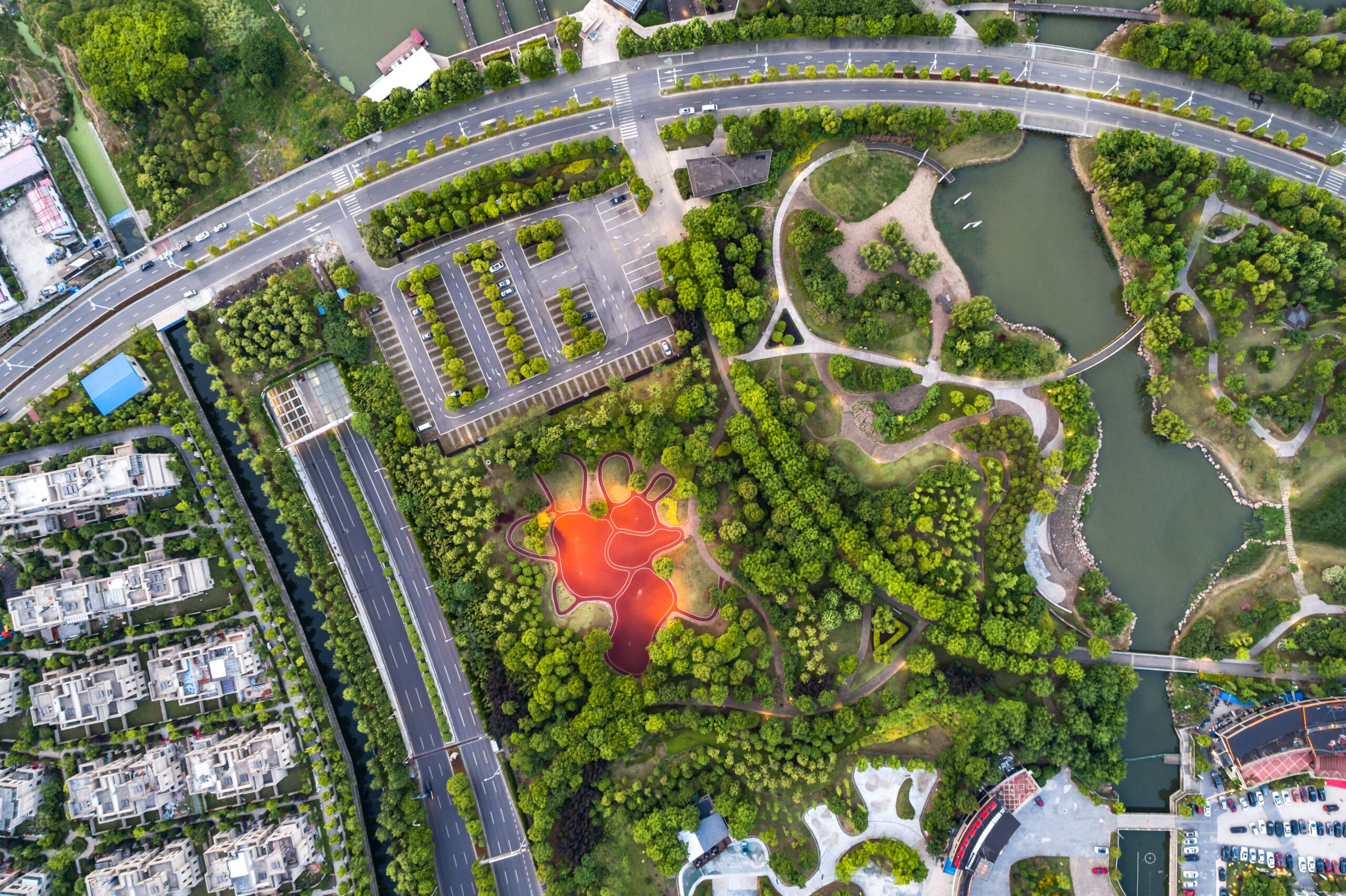 aerial photography park